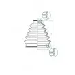 Joint-soufflet, arbre de commande SPIDAN 190965 - Visuel 2