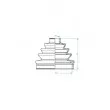 Joint-soufflet, arbre de commande SPIDAN 190971 - Visuel 2