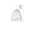Joint-soufflet, arbre de commande SPIDAN 190972 - Visuel 2