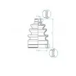 Joint-soufflet, arbre de commande SPIDAN 190973 - Visuel 2