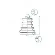 Joint-soufflet, arbre de commande SPIDAN 190974 - Visuel 2