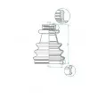 Joint-soufflet, arbre de commande SPIDAN 190977 - Visuel 2