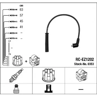 Kit de câbles d'allumage NGK 0353