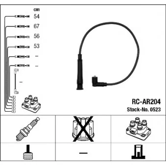 Kit de câbles d'allumage NGK 0523