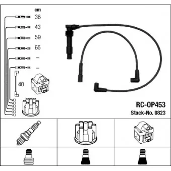 Kit de câbles d'allumage NGK 0823