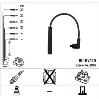 Kit de câbles d'allumage NGK 0885