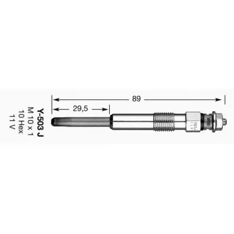 Bougie de préchauffage NGK 1009