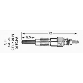 Bougie de préchauffage NGK 1065