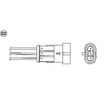 Sonde lambda NGK 1887