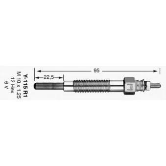 Bougie de préchauffage NGK 2161