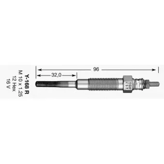Bougie de préchauffage NGK 2162
