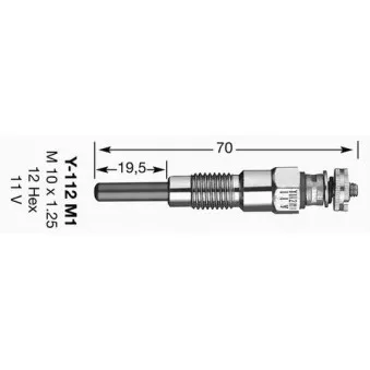 Bougie de préchauffage NGK