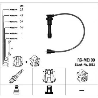 Kit de câbles d'allumage NGK 2553