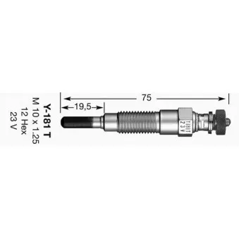 Bougie de préchauffage NGK 2728