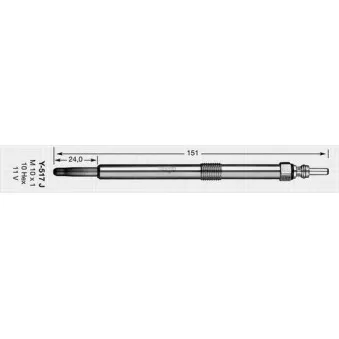 Bougie de préchauffage NGK 3319