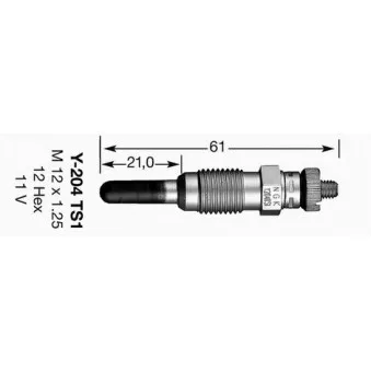 Bougie de préchauffage NGK 3829