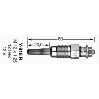 Bougie de préchauffage NGK 4182