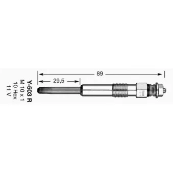 Bougie de préchauffage NGK 4279