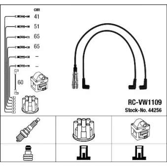 Kit de câbles d'allumage NGK 44256