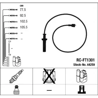 Kit de câbles d'allumage NGK 44259