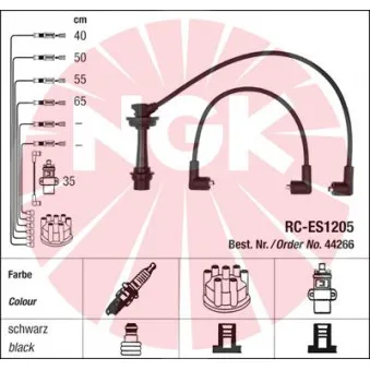 Kit de câbles d'allumage NGK 44266