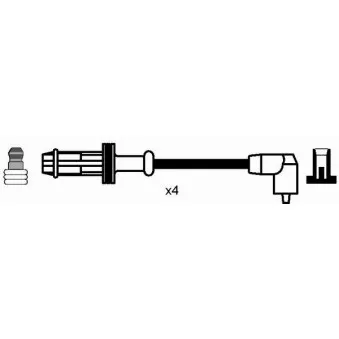 Kit de câbles d'allumage NGK 44281