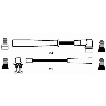 Kit de câbles d'allumage NGK 44284