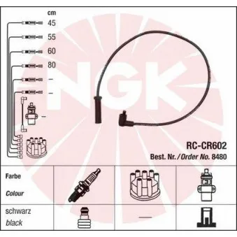 Kit de câbles d'allumage NGK 44298