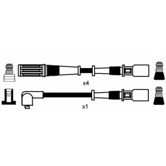 Kit de câbles d'allumage NGK 44300