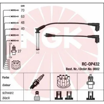 Kit de câbles d'allumage NGK 44304