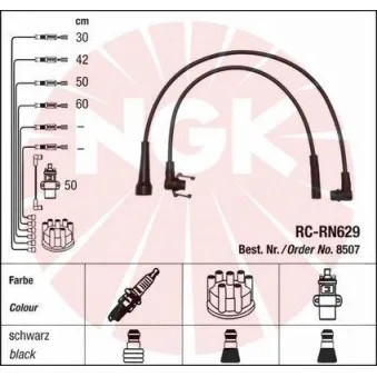 Kit de câbles d'allumage NGK 44306