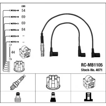 Kit de câbles d'allumage NGK 44309