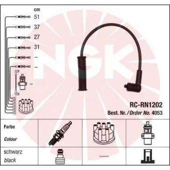 Kit de câbles d'allumage NGK 44310