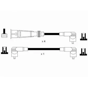 Kit de câbles d'allumage NGK 44311