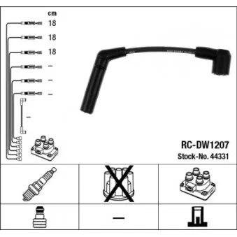 Kit de câbles d'allumage NGK 44331