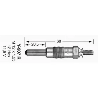Bougie de préchauffage NGK 4479