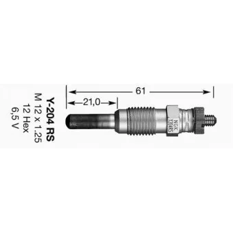 Bougie de préchauffage NGK 4573