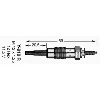 Bougie de préchauffage NGK 4751