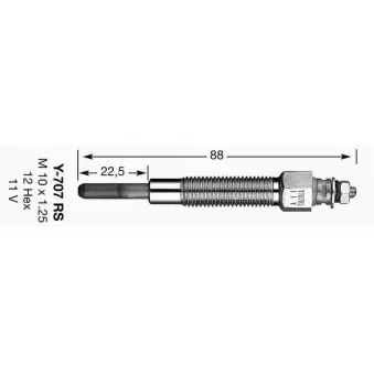 Bougie de préchauffage NGK 4937
