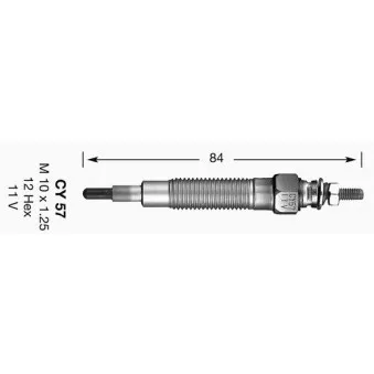 Bougie de préchauffage NGK 4994