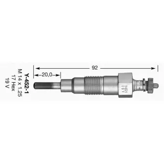 Bougie de préchauffage NGK 5026
