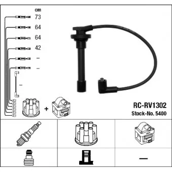 Kit de câbles d'allumage NGK 5400