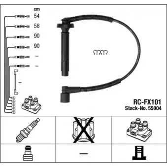 Kit de câbles d'allumage NGK 55004