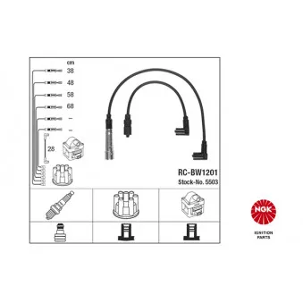 Kit de câbles d'allumage NGK 5503