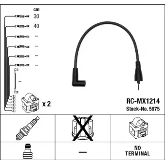 Kit de câbles d'allumage NGK 5975