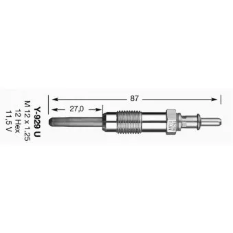 Bougie de préchauffage NGK 6003