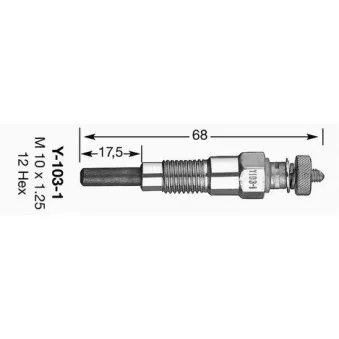 Bougie de préchauffage NGK 6225