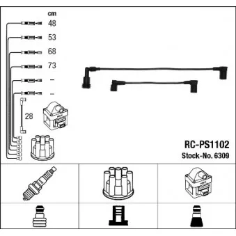 Kit de câbles d'allumage NGK 6309