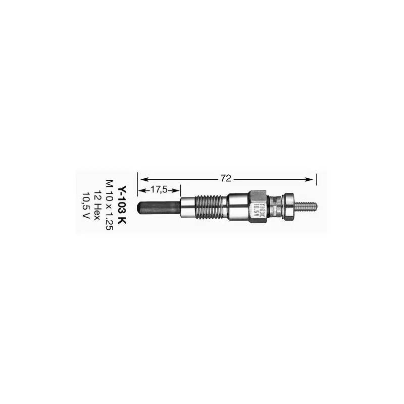 Bougie de préchauffage NGK 6325