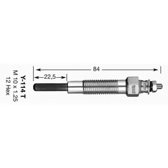 Bougie de préchauffage NGK 6528